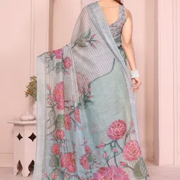 Moda Rapido Floral Chanderi Saree image 2