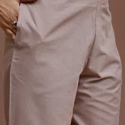 Tikhi Imli Embroidered Pure Cotton V-Neck Shirt With Trouser Co-Ords image 5