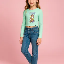 YK X Minute Mirth Looney Tunes Graphic Printed Crop Top-picture-10