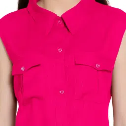 PATRORNA Pink Regular Fit Shirt image 5