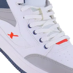 Sparx Men White & Navy Sneakers image 5