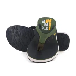 Sparx Men's Olive Flip Flops image 5