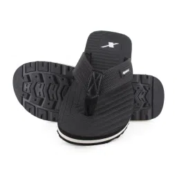 Sparx Men's Black Flip Flops image 5