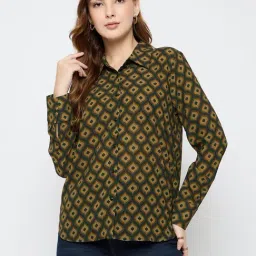 Madame Mustard Regular Fit Geometric Shirt-picture-14