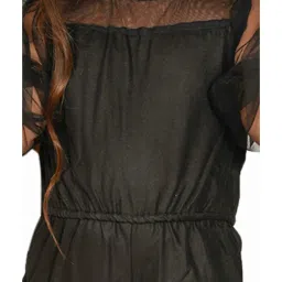 LilPicks Kids Black Solid Full Sleeves Jumpsuit image 5