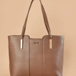 Code by Lifestyle Brown Printed Totes image 1