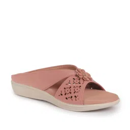 Fausto Women's Elegant Floral Pink Casual Wedges image 1