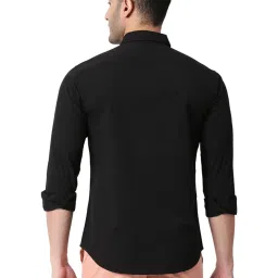 Basics Black Slim Fit Shirt image 2