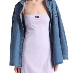 Tommy Hilfiger Lavender Flower Flaired Fit Dress image 1