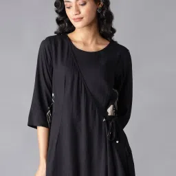 Folksong By W Black Floral Print Jumpsuit image 5