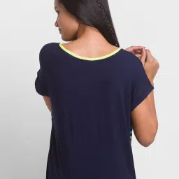 Spykar Blue Printed T-Shirt image 2