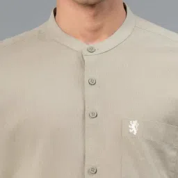 Red Tape Sage Green Regular Fit Shirt image 5