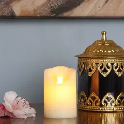 @home White Plastic Glamor Moving LED Small Candle-picture-19