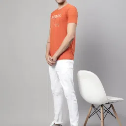 Vimal Jonney Blue & Rust Printed Lounge T-Shirt - Pack of 2 image 5