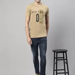 Vimal Jonney Light Grey & Light Khaki Printed Lounge T-Shirt - Pack of 2 image 5