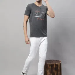 Vimal Jonney Anthra Grey & Dark Navy Printed Lounge T-Shirt - Pack of 2 image 5