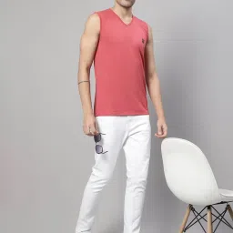 Vimal Jonney Red & Pink Sleeveless Lounge T-Shirt - Pack of 2 image 5