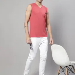 Vimal Jonney Rust & Pink Sleeveless Lounge T-Shirt - Pack of 2 image 5