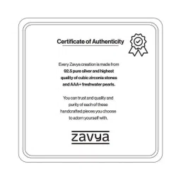 zavya Minimal CZ Studded Rhodium Plated 925 Sterling Silver Studs image 5