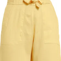 PATRORNA Gold Mid Rise Regular Fit Culottes Trousers image 5