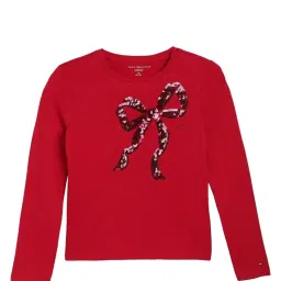 TOMMY HILFIGER Royal Berry Solid Regular Fit T-Shirt image 1