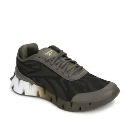 Reebok Men's ZIG DYNAMICA 3.0 Olive & Black Running Shoes image 2
