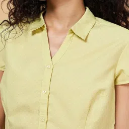 Annabelle by Pantaloons Yellow Printed Shirt image 5