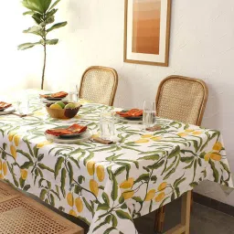 House This Amra Yellow & Green Cotton Table Cover image 1