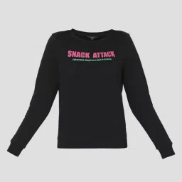 Vero Moda Black Cotton Printed Sweatshirt image 5