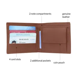 Kara Brown Formal Leather Bi-Fold Wallet for Men image 5