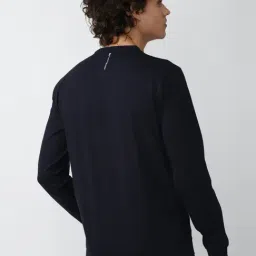 Van Heusen Flex Navy Blue Regular Fit Sweatshirt image 2