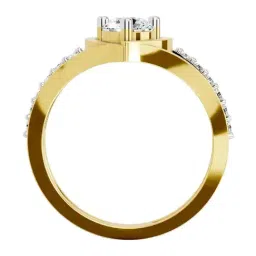 Sparkles Lab Grown Diamond 14k (585) Yellow Gold Ring for Women image 3