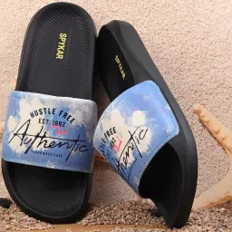 Spykar Men's REGNUM Blue Slides image 1