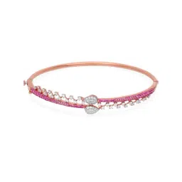 malabar gold and diamonds Malabar Gold & Diamonds 18k Yellow Diamond Bangle For Women image 1