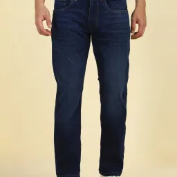 Allen Solly Blue Cotton Regular Fit Jeans image 1