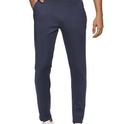 DOMIN8 Navy Slim Fit Sports Trackpants image 1