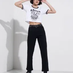 SF Jeans by Pantaloons Black High Rise Jeans image 5