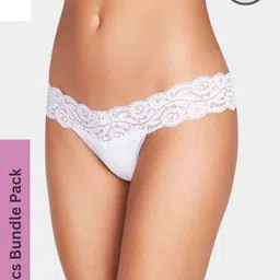 BE IN LOVE Women Pack Of 2 Self Design Low-Rise Anti Bacterial Thongs Briefs-image-69
