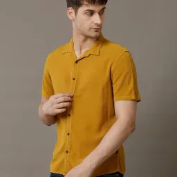 Identiti Mustard Slim Fit Shirt image 3