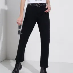 SF Jeans by Pantaloons Black High Rise Jeans image 4