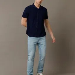 Identiti Navy Slim Fit Shirt image 5