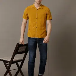 Identiti Mustard Slim Fit Shirt image 5