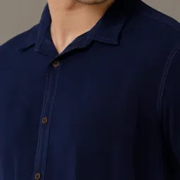 Identiti Navy Slim Fit Shirt image 4