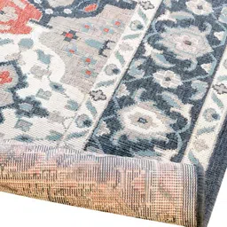 Sapana Carpet-Mats Black Floral Polypropylene Carpet image 3