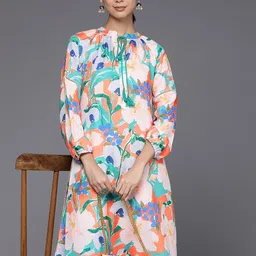 Varanga Women Floral Printed Regular Kurta Pith Palazzos-picture-11