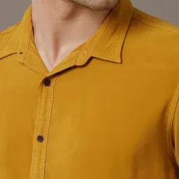 Identiti Mustard Slim Fit Shirt image 4
