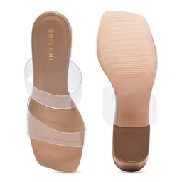 ERIDANI Textured Ethnic Block Mules image 5