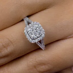 ornate jewels 92.5 Pure Sterling Silver AAA Grade American Diamonds Ring for Women & Girls image 3