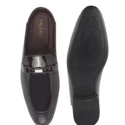 Fausto Men's Brown Mule Shoes image 3