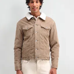 U.S. Polo Assn. Denim Co. Brown Cotton Slim Fit Texture Jacket-picture-41